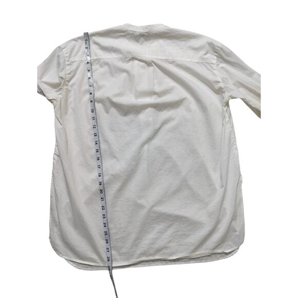 Vince womens white classic cotton blouse top long sleeve size 10 - Picture 11 of 15